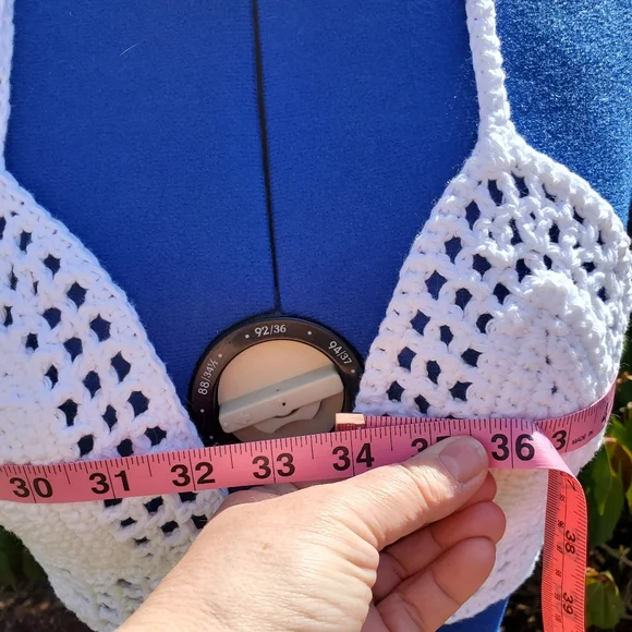 Summer Crochet Halter Cotton Festival Top - Picture 6 of 7